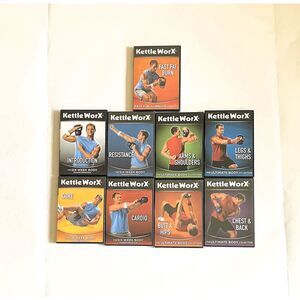 Set 9 Kettle Worx DVD, Ultimate Six week Body Transformation New & Used